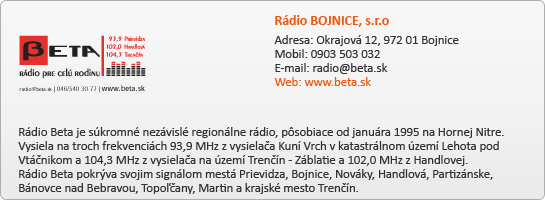 Rádio BOJNICE, s.r.o.