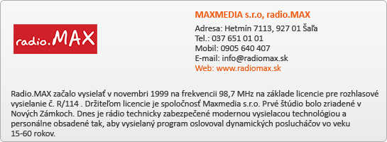 MAXMEDIA s.r.o, radio.MAX
