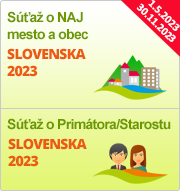 Súťaže "NAJ mesto a obec Slovenska 2023" a "Primátor/Starosta Slovenska 2023"